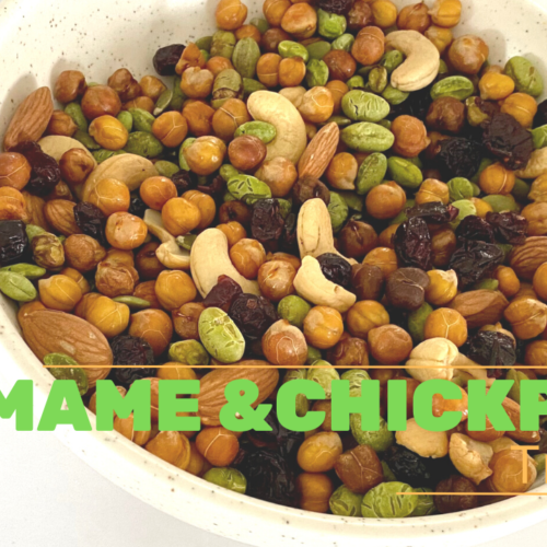 Edamame chickpeas Trail Mix